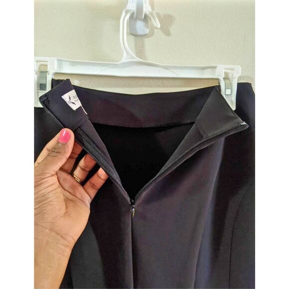 Nanette Lepore Skirt Pencil Women's Size 4 Black Knee-Length Stretch Office Work - Picture 5 of 7